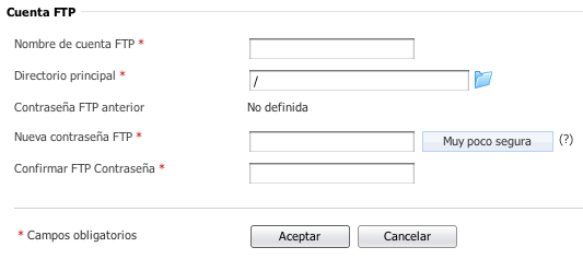 Configuración Ftp Plesk 10 propiedades ftp